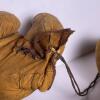 Antique 1920's Lace-Up Leather Boxing Gloves Set - 4