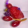 Costume Bundle- Rubie's Carmen Miranda Fruit Hat With Wooden Maracas Pair