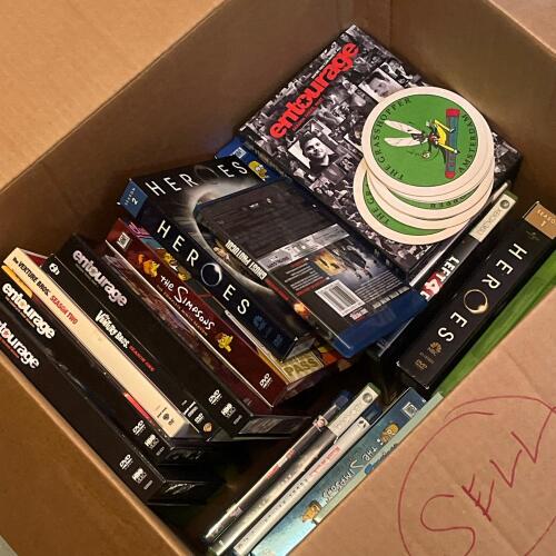 Mixed DVD, Bluray, And XBOX360 Games Lot- TV Series, Assorted Movies, And More