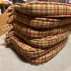 Set 6 Multicolor Plaid Chair Seat Cushions - 5