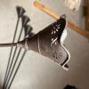 Set of 5 Metal Floral Cut-Out Outdoor Garden Torches - 3