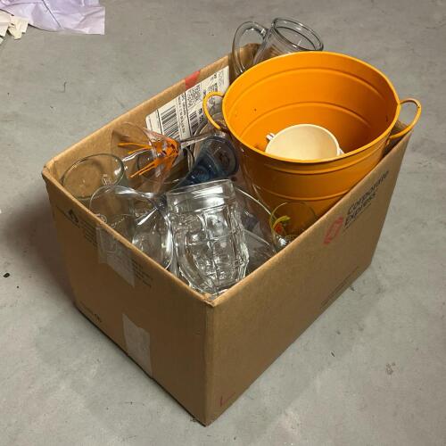 Assorted Collectible Glassware Lot: Inglenook, Oberrotweil, Golden Rose, And More
