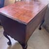 Chippendale-Style Mahogany Lowboy with Ball-and-Claw Feet, Shell-Carved Apron And Brass Hardware - 10