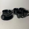 Mainstays Home Black & Blue Dinnerware Set - 2
