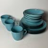 Mainstays Home Black & Blue Dinnerware Set - 9