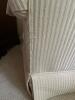 Pair of Thomasville Upholstered Striped Armchair Swivel Rockers - 5
