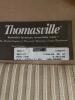 Pair of Thomasville Upholstered Striped Armchair Swivel Rockers - 9