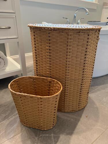 Woven Laundry Basket and Waste Basket