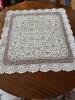 Elegant 36"x36" White Floral Lace Table Topper - 4