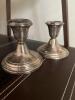 Pair of Sterling Silver Weighted Candlesticks - 7