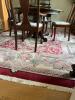 Red Floral Wool Area Rug 8'9"x11'7"
