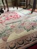 Red Floral Wool Area Rug 8'9"x11'7" - 2