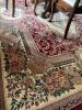 Red Floral Wool Area Rug 8'9"x11'7" - 6