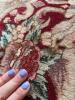 Red Floral Wool Area Rug 8'9"x11'7" - 14