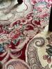 Red Floral Wool Area Rug 8'9"x11'7" - 16