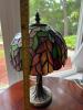 Small Tiffany-Style Stained Glass Table Lamp - 7
