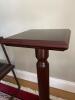 Bombay Co. Wood Pedestal Stand & Round Green Marble-Top Pedestal - 5