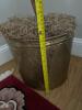 6' Artificial Ficus Tree in Brass Decorative Planter - 5