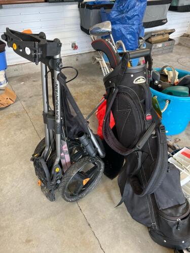 Sun Mountain Lightning Golf Bag & Speed Cart with Callaway/TaylorMade Clubs & Accessories