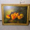 Large Framed Still Life Craquelure finish, 30"x40" Ornate Gilt Frame