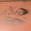Antique Bessie Pease Gutmann Baby Art Print, Framed 16.5" x 12.5" - 2