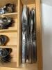 Stainless Steel Flatware Set with Wooden Organizer Tray - 4