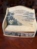 Asian-Style Painted Wooden Desk Organizer