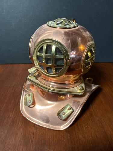 Decorative Copper and Brass Diver's Helmet Replica
