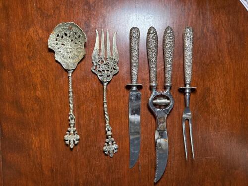 Ornate Serving Utensil Set