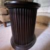 Round Glass Coffee Table on Pedestal - 4