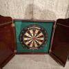 Intersport Bristle Dartboard with Wooden Cabinet