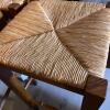 Set of 5 Pottery Barn Rush Seats Stools, 27" height - 2