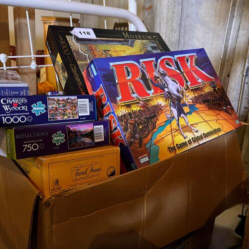 Classic Board Game Collection: Monopoly, Trivial Pursuit, Risk, Mouse Trap, Boggle, Clue, Puzzles