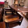 Dark Wood Lift Top Coffee Table with 2 End Tables - 2