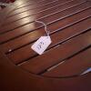 Slatted Wood Round Patio End Table - 7