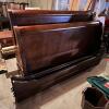Queen Size Wooden Sleigh Bed Frame