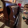 Queen Size Wooden Sleigh Bed Frame - 9