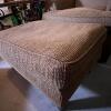 Sam Moore Furniture La-Z-Boy Armchair and Ottoman, Neutral Upholstery - 2