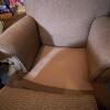 Sam Moore Furniture La-Z-Boy Armchair and Ottoman, Neutral Upholstery - 7