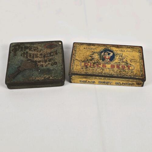 Vintage Dill&rsquo;s Best & Piper Heidsieck Tobacco Tins