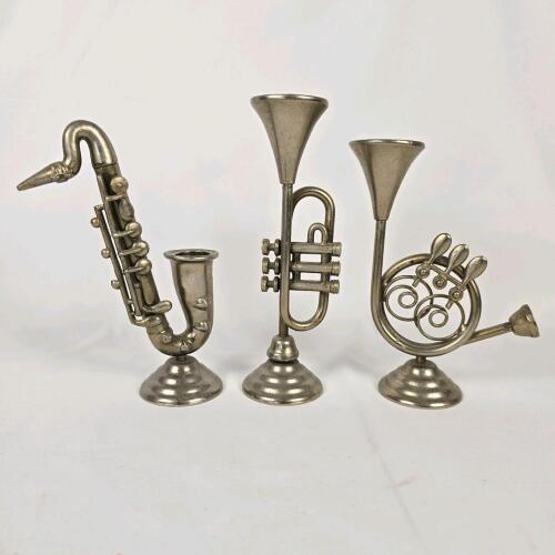 Set of 3 Musical Instrument Candle Holders