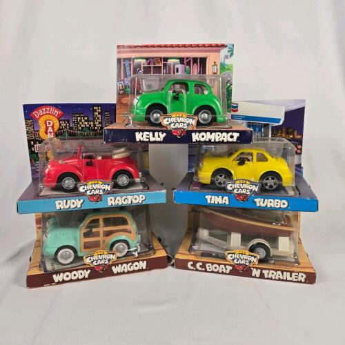 Vintage Chevron Cars Collectible Lot