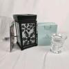 PartyLite Electric Wax Melt Warmer, Interchangeable Bird & Snowflake Panels, Glass Votive Cup