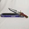 Chipaway Cutlery New Millennium Bowie II Jim Frost Design, Surgical Steel, Sheath