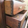 Pair of Solid Pine 4-Drawer Chest, Dovetail Joints - 5