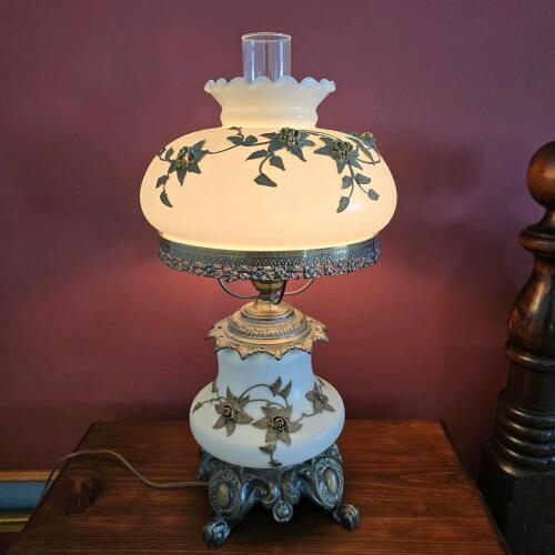 Victorian Style Gone With The Wind Parlor Lamp
