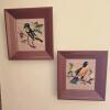 Vinson Pictures Levinson Framed Needlepoint Art Pair 8x8