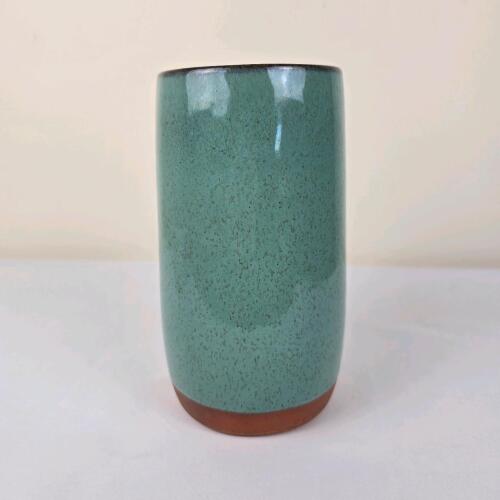 Speckled Teal Glaze Pottery Tumbler,