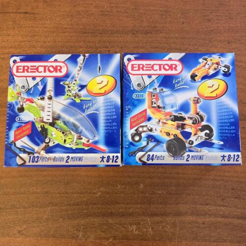 Erector Model Construction Kit Pair