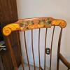 Nichols & Stone Windsor Rocking Chair, Hand-Painted Crest, 41"H, Gardner, MA - 2